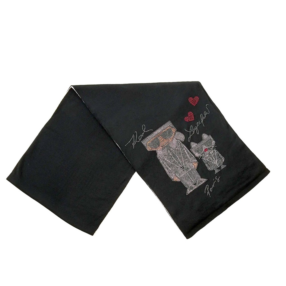 CHOUPETTE AND KARL EMBELLISHED SCARF